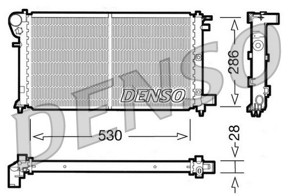 DENSO Radiaator,mootorijahutus DRM21004
