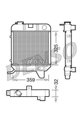 DENSO Радиатор, охлаждение двигателя DRM21040
