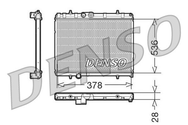 DENSO Радиатор, охлаждение двигателя DRM21056