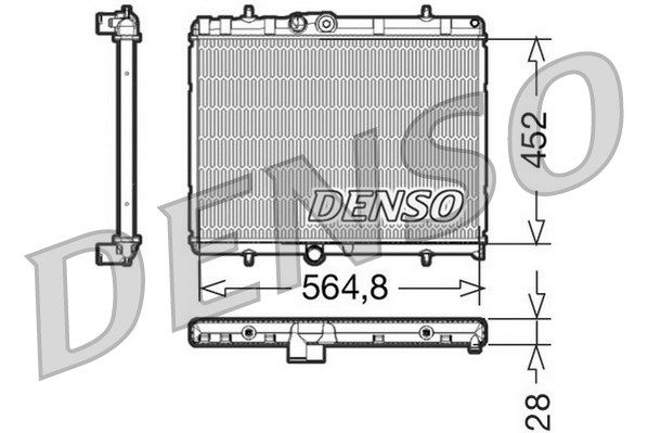 DENSO Radiaator,mootorijahutus DRM21057