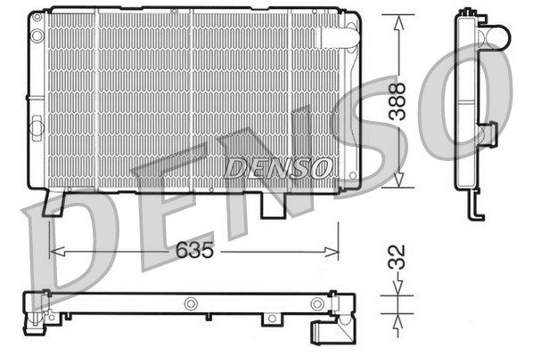 DENSO Radiaator,mootorijahutus DRM21075