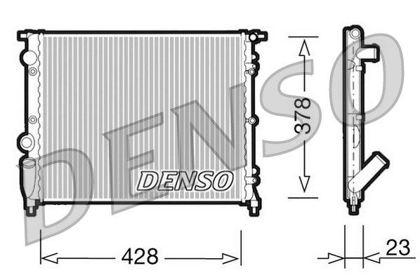 DENSO Radiaator,mootorijahutus DRM23001