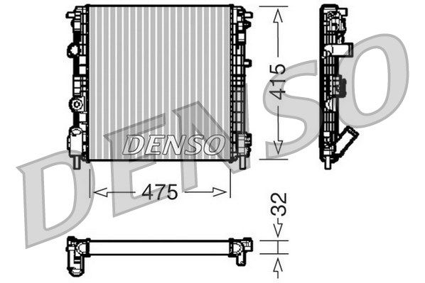 DENSO Radiaator,mootorijahutus DRM23015
