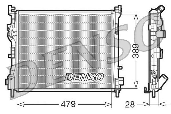 DENSO Радиатор, охлаждение двигателя DRM23016