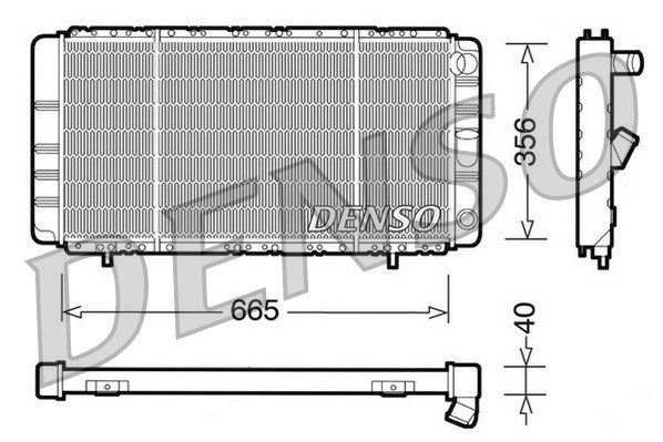 DENSO Radiaator,mootorijahutus DRM23021