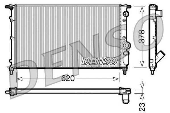 DENSO Радиатор, охлаждение двигателя DRM23022