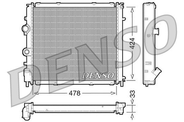 DENSO Радиатор, охлаждение двигателя DRM23030