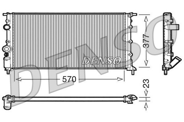 DENSO Radiaator,mootorijahutus DRM23054