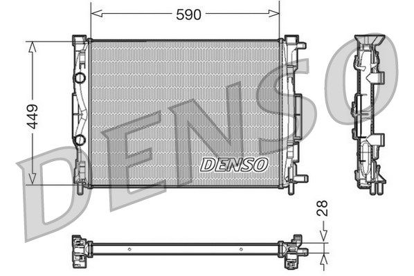 DENSO Radiaator,mootorijahutus DRM23056