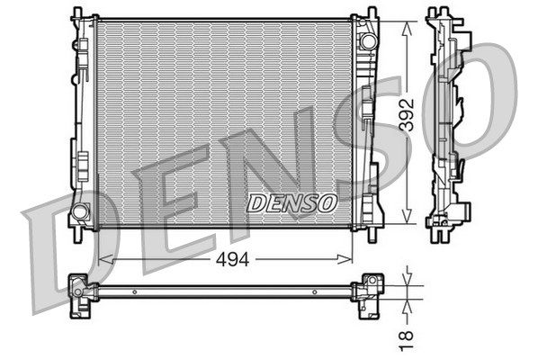 DENSO Radiaator,mootorijahutus DRM23078