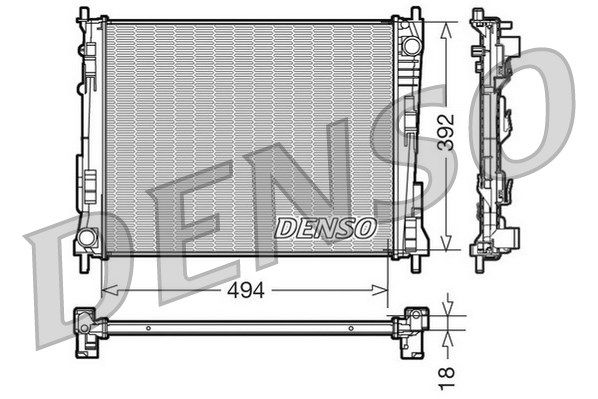 DENSO Radiaator,mootorijahutus DRM23079