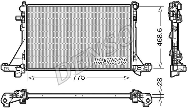 DENSO Radiaator,mootorijahutus DRM23093
