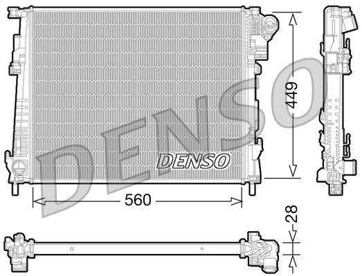 DENSO Radiaator,mootorijahutus DRM23094