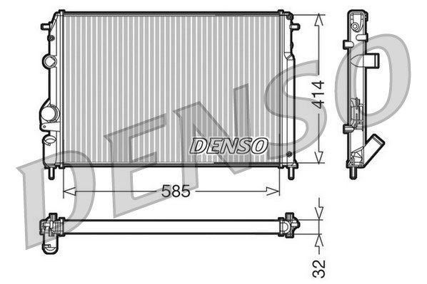 DENSO Радиатор, охлаждение двигателя DRM23110