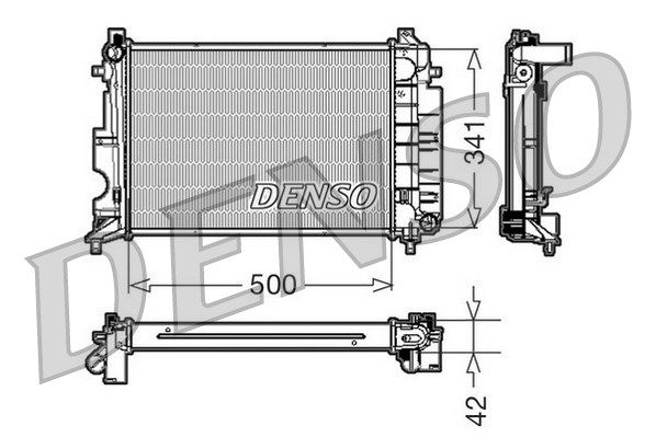 DENSO Radiaator,mootorijahutus DRM25014