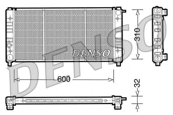 DENSO Radiaator,mootorijahutus DRM26002
