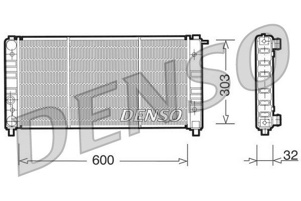 DENSO Radiaator,mootorijahutus DRM26004