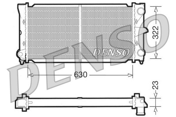 DENSO Radiaator,mootorijahutus DRM32025