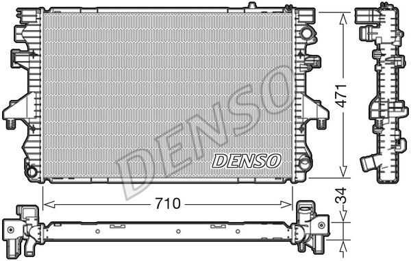 DENSO Radiaator,mootorijahutus DRM32040