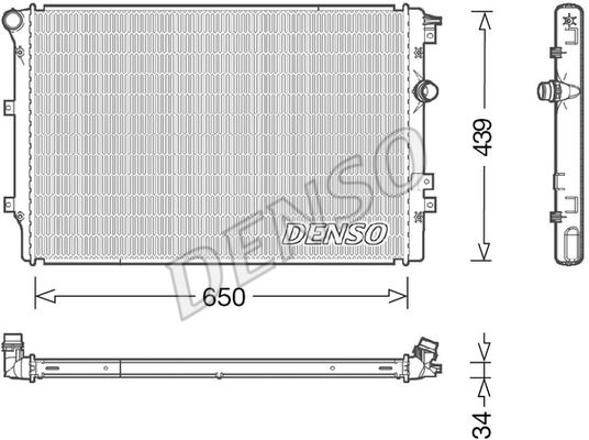 DENSO Радиатор, охлаждение двигателя DRM32046