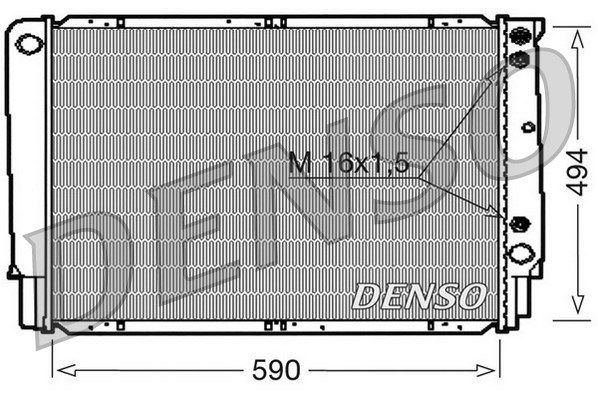 DENSO Радиатор, охлаждение двигателя DRM33053