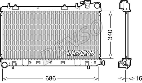 DENSO Радиатор, охлаждение двигателя DRM36017