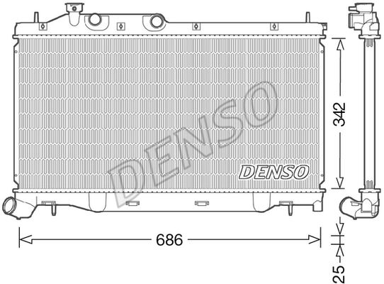 DENSO Радиатор, охлаждение двигателя DRM36023