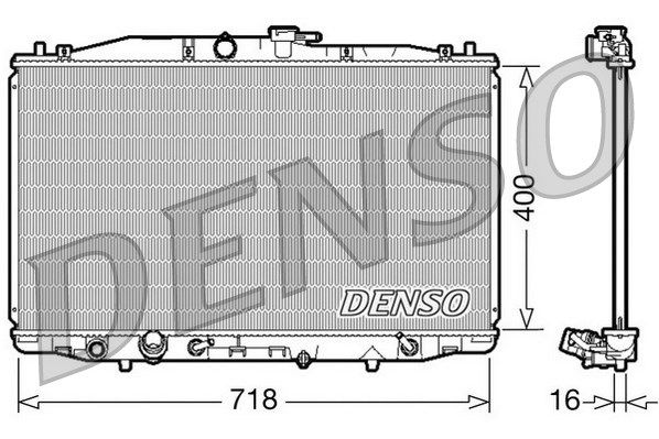 DENSO Radiaator,mootorijahutus DRM40023