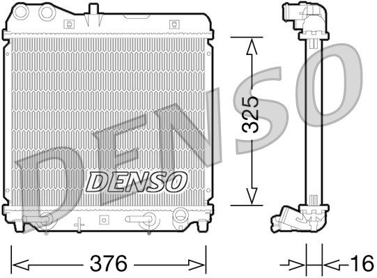 DENSO Radiaator,mootorijahutus DRM40026