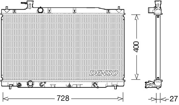 DENSO Radiaator,mootorijahutus DRM40033