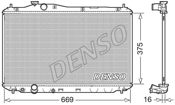 DENSO Radiaator,mootorijahutus DRM40042