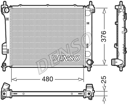 DENSO Радиатор, охлаждение двигателя DRM41011