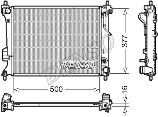 DENSO Radiaator,mootorijahutus DRM41013