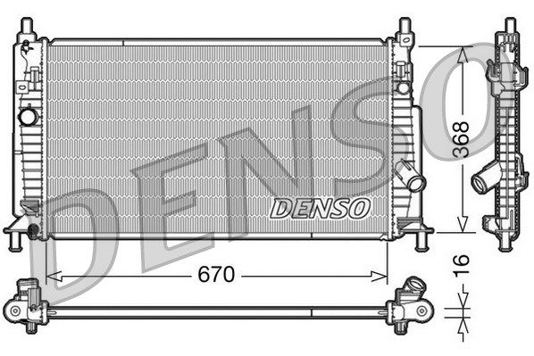 DENSO Radiaator,mootorijahutus DRM44020