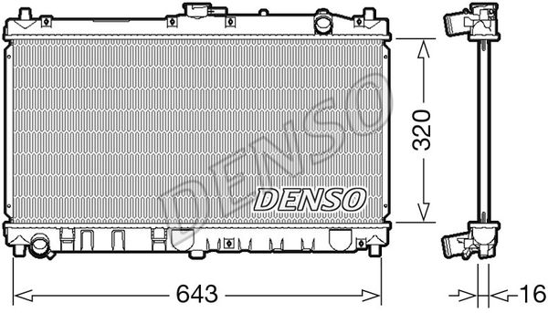 DENSO Radiaator,mootorijahutus DRM44031