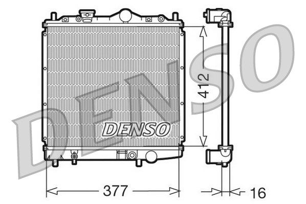 DENSO Radiaator,mootorijahutus DRM45001