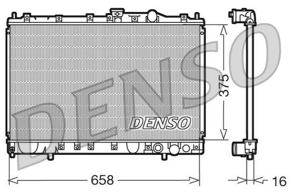 DENSO Radiaator,mootorijahutus DRM45002