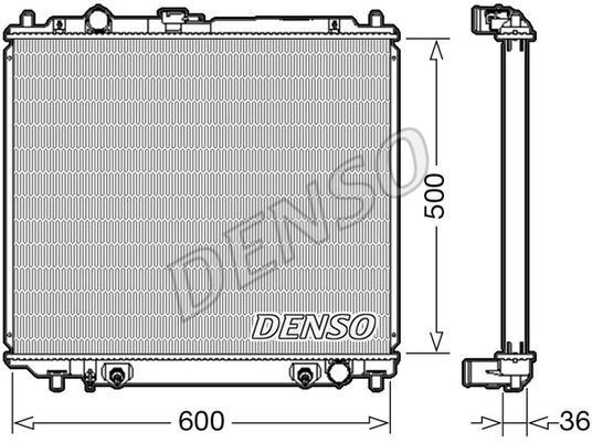 DENSO Радиатор, охлаждение двигателя DRM45003