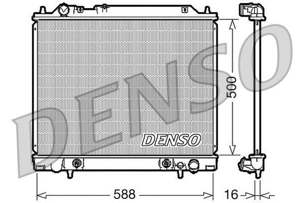 DENSO Радиатор, охлаждение двигателя DRM45013