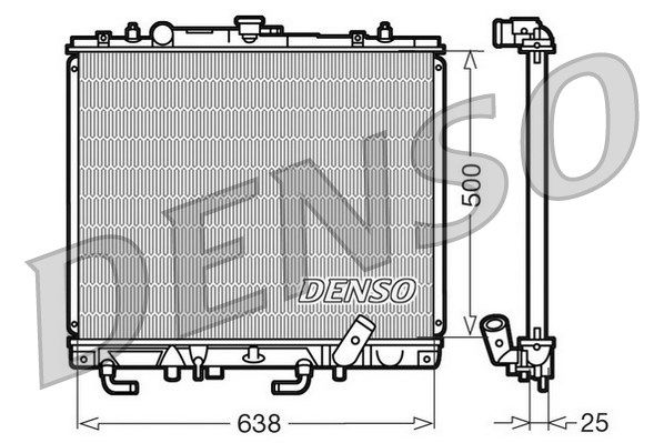 DENSO Radiaator,mootorijahutus DRM45016