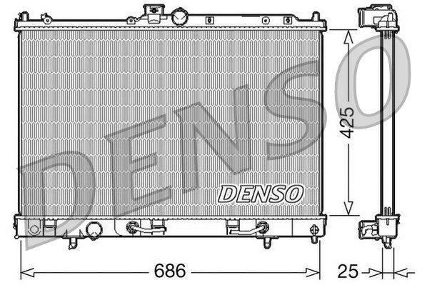 DENSO Radiaator,mootorijahutus DRM45027