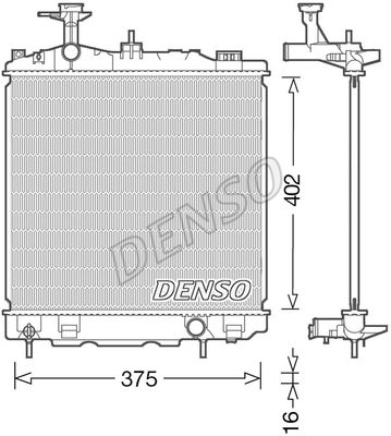 DENSO Radiaator,mootorijahutus DRM45041