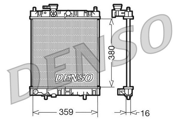 DENSO Radiaator,mootorijahutus DRM46001