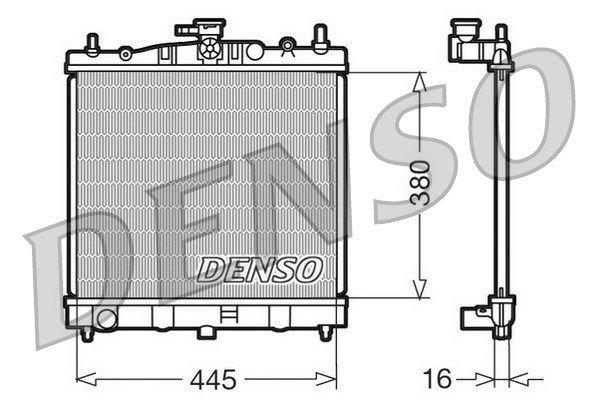 DENSO Радиатор, охлаждение двигателя DRM46002