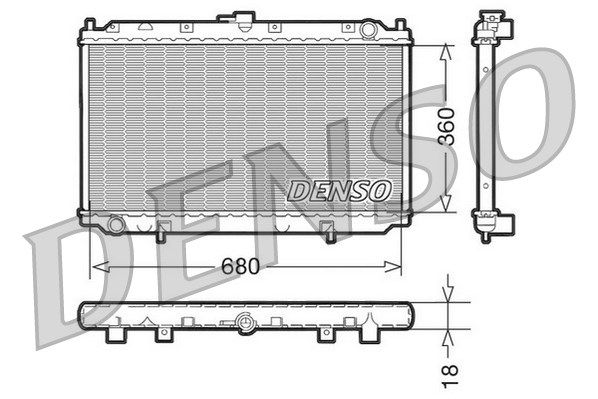 DENSO Radiaator,mootorijahutus DRM46011