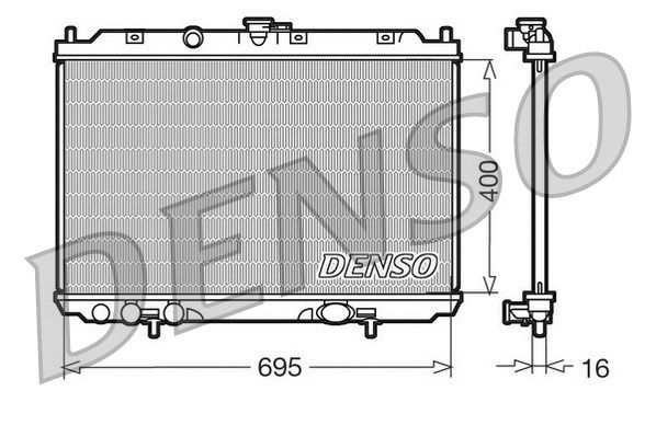 DENSO Radiaator,mootorijahutus DRM46013