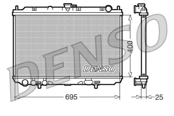 DENSO Radiaator,mootorijahutus DRM46016