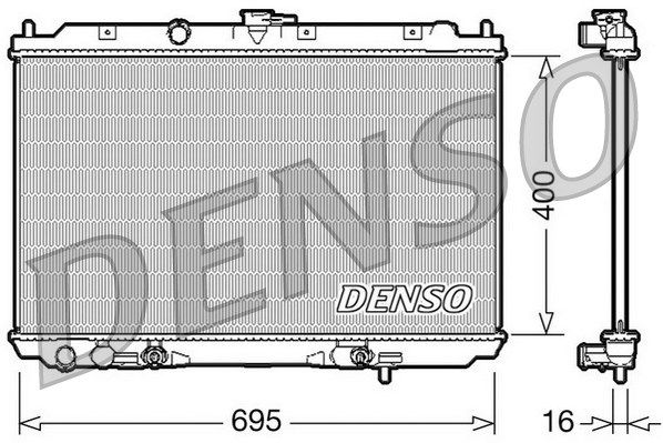 DENSO Radiaator,mootorijahutus DRM46026