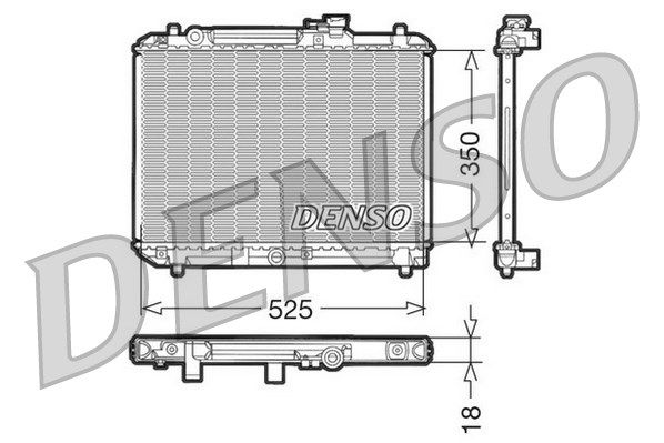 DENSO Radiaator,mootorijahutus DRM47001