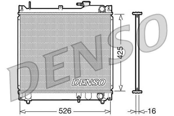 DENSO Радиатор, охлаждение двигателя DRM47015